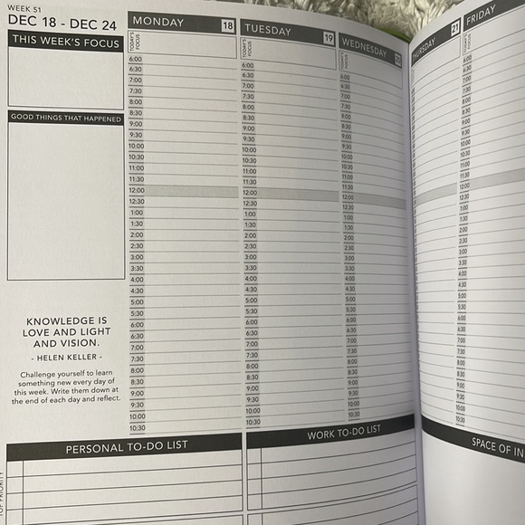 NWT Alpine Lake Passion Paper Life Coach Personal Planner 2023 Monday Start - Picture 9 of 16